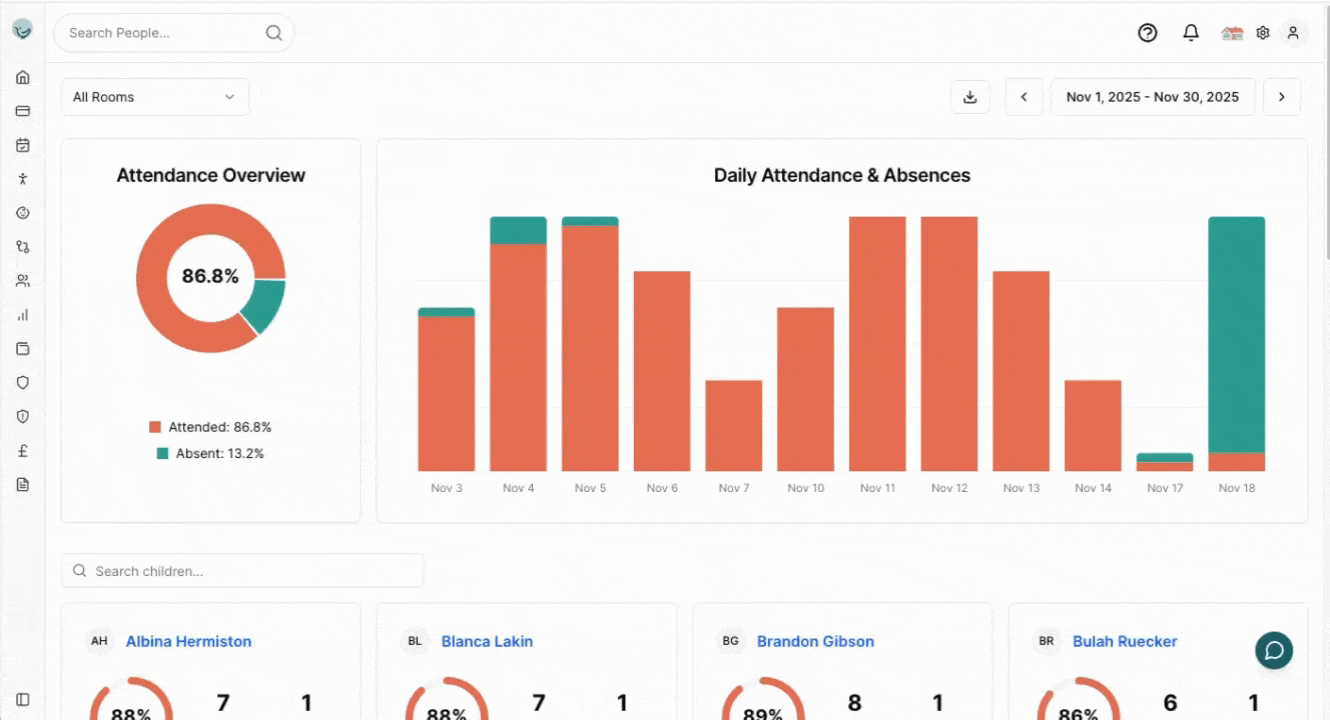 Room Filter Selection