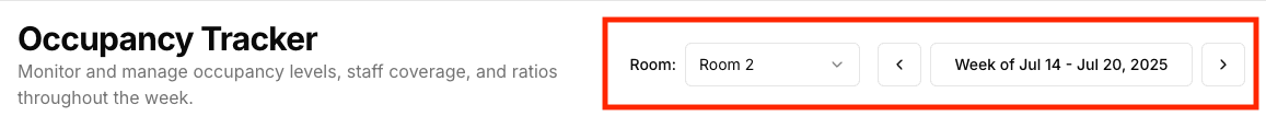 Room and Date Selection